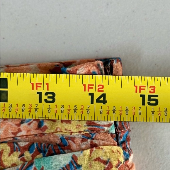 Veronica Beard Lindsay Ruched Floral Print Mini Skirt Ruffle Hem Cotton Sz 6 - Picture 10 of 12